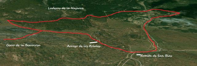 Mapa ruta por los alrededores de la Ermita de San Blas